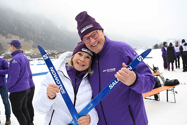 Marianne und Michael Hartl / Eagles Winter Challenge und Golf on Snow im Hotel Schneeberg **** Family Spa Resort in Ridnaun/S&uuml;dtirol / 12.-15. M&auml;rz 2026 / Foto: ABR-Pictures/ Wolfgang Breiteneicher 
